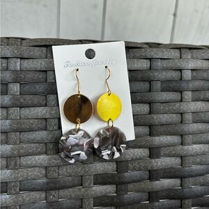 Brass Clay Earrings
